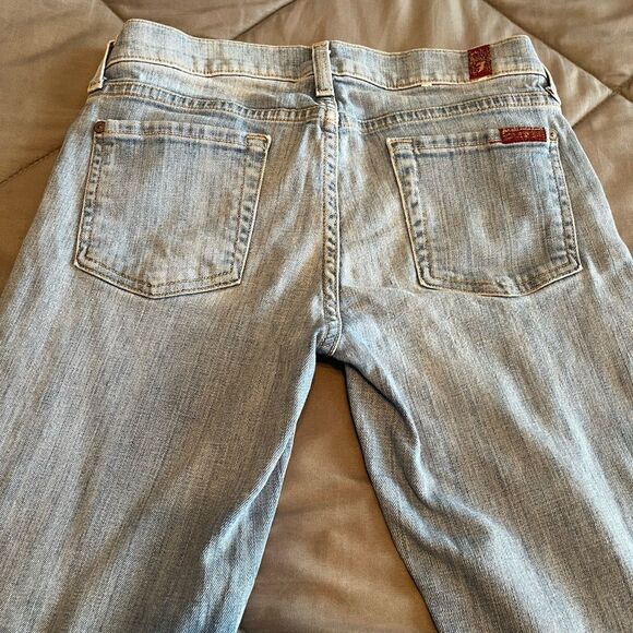 7 For All Mankind The Skinny Crop & Roll Jeans - Picture 5 of 8